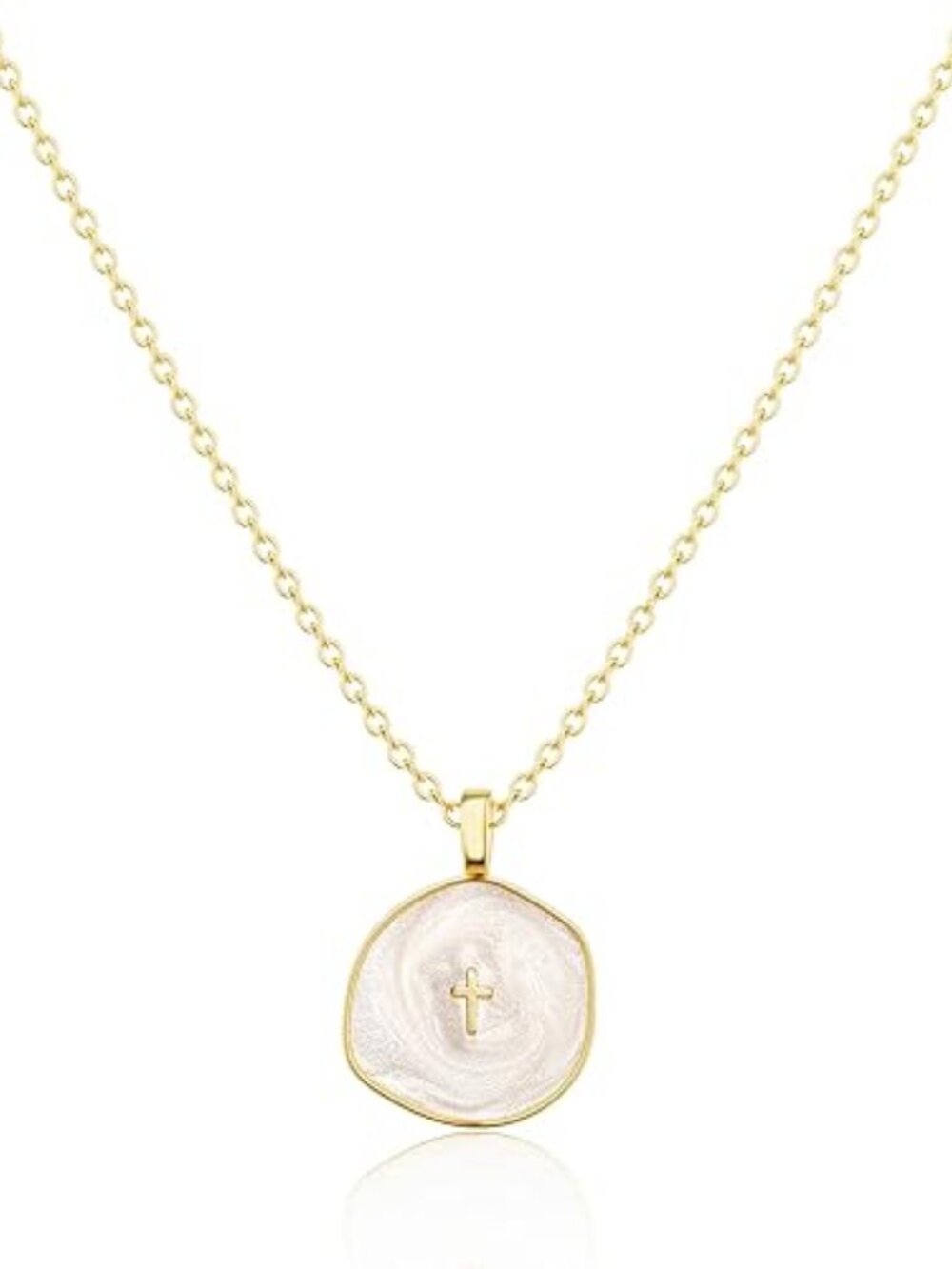 ✝️ Dainty Gold Cross Necklace – 14K Plated Pendant - Picture 7 of 7
